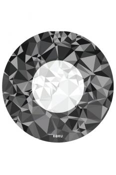 Mikrofiber Kaplama Round Travel Yoga Matı - Siyah